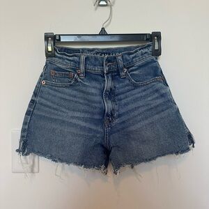 000 23 American Eagle Highest Rise 90s Boyfriend Jean Shorts Size 000